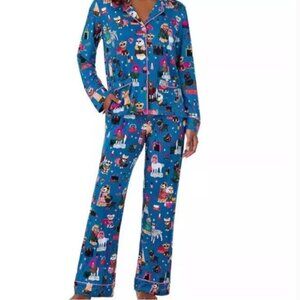 Beauty Sleep Social Fancy Dogs Pajamas Set